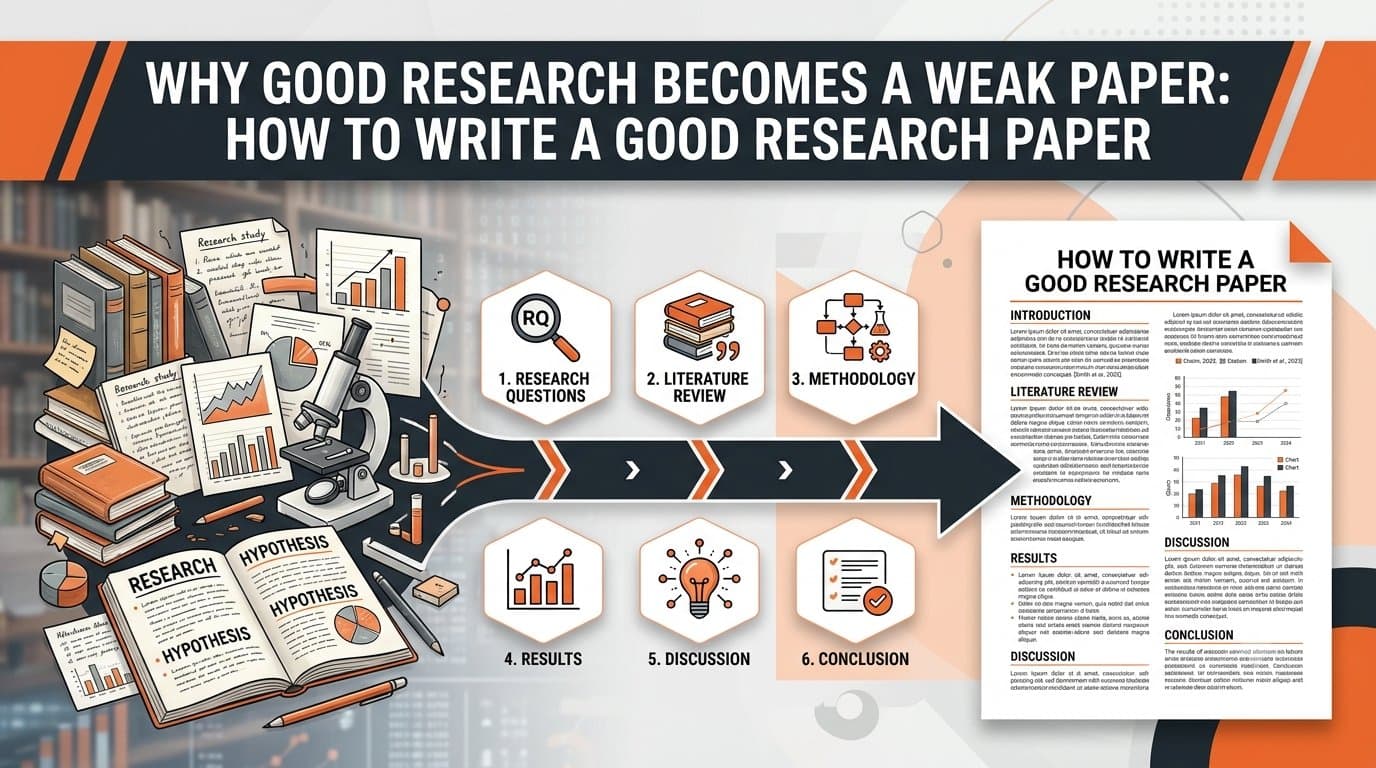 How to write a good research paper with a clear academic structure.