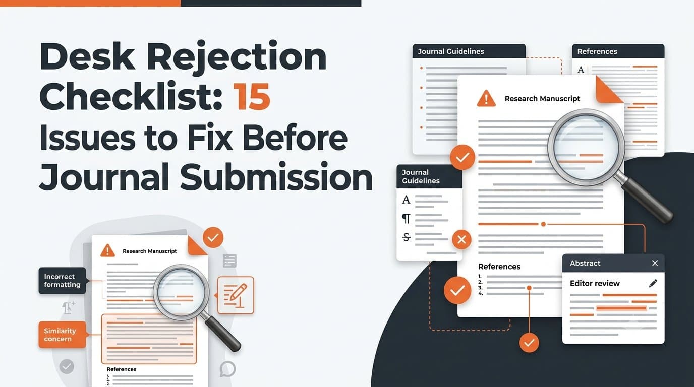 Desk Rejection issues to fix before journal submission